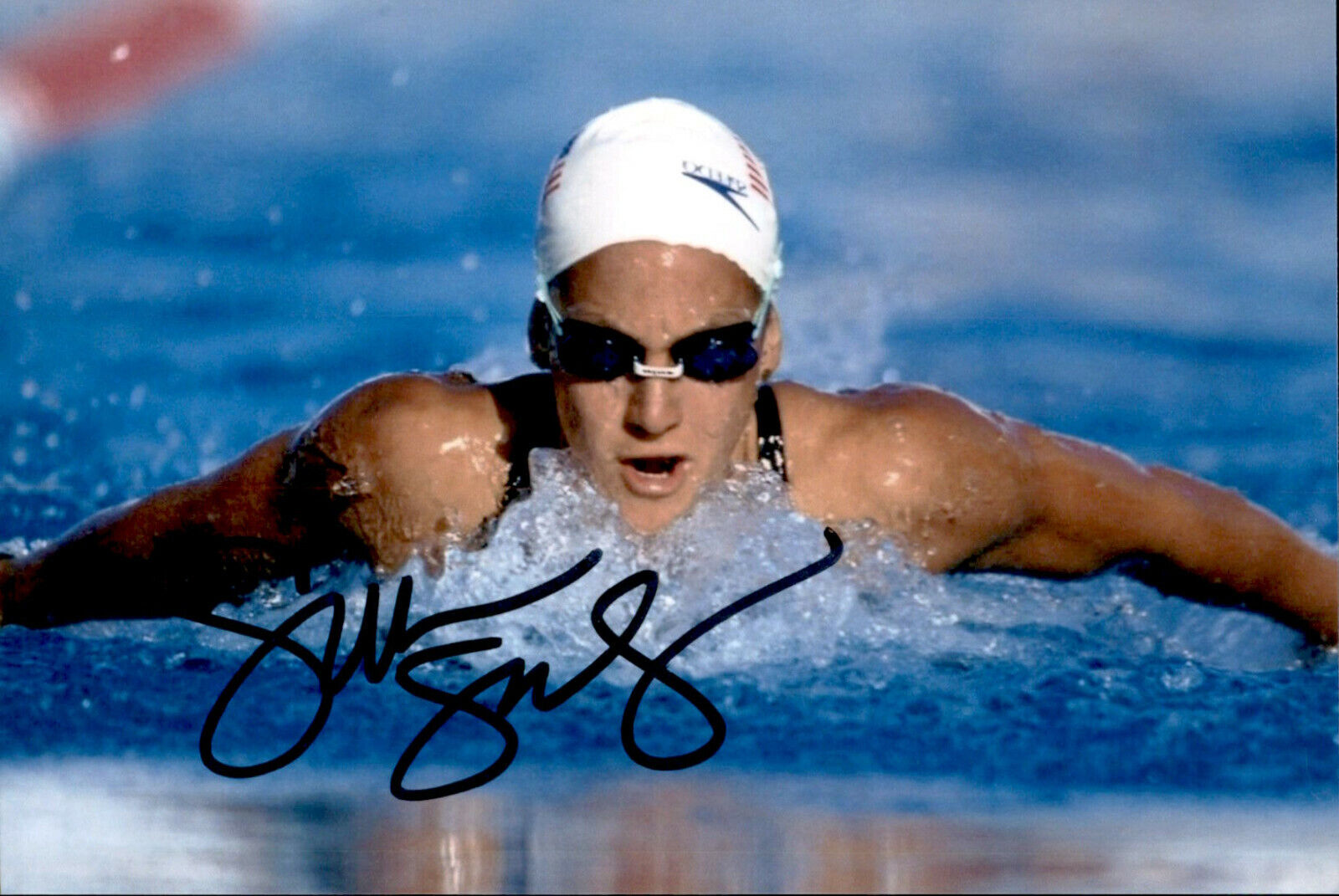 Summer Sanders SIGNED autograph 4x6 Photo Poster painting OLYMPIC SWIMMER GOLD MEDAL BARCELONA 3