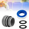 Compatible for Intex 4560 Plastic Pool Pump Hose Adaptor Leak Proof 40mm To 1.5 Inch Converter Kit Rust Proof Pool Hose Fitting Adapter Kit Pools Filter Pumps Piping Parts