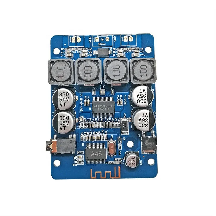 DC8-26V 2X30W BLE Stereo Digital Amplifier Board with 3.5mm Aux Input for Modified BLE Speaker