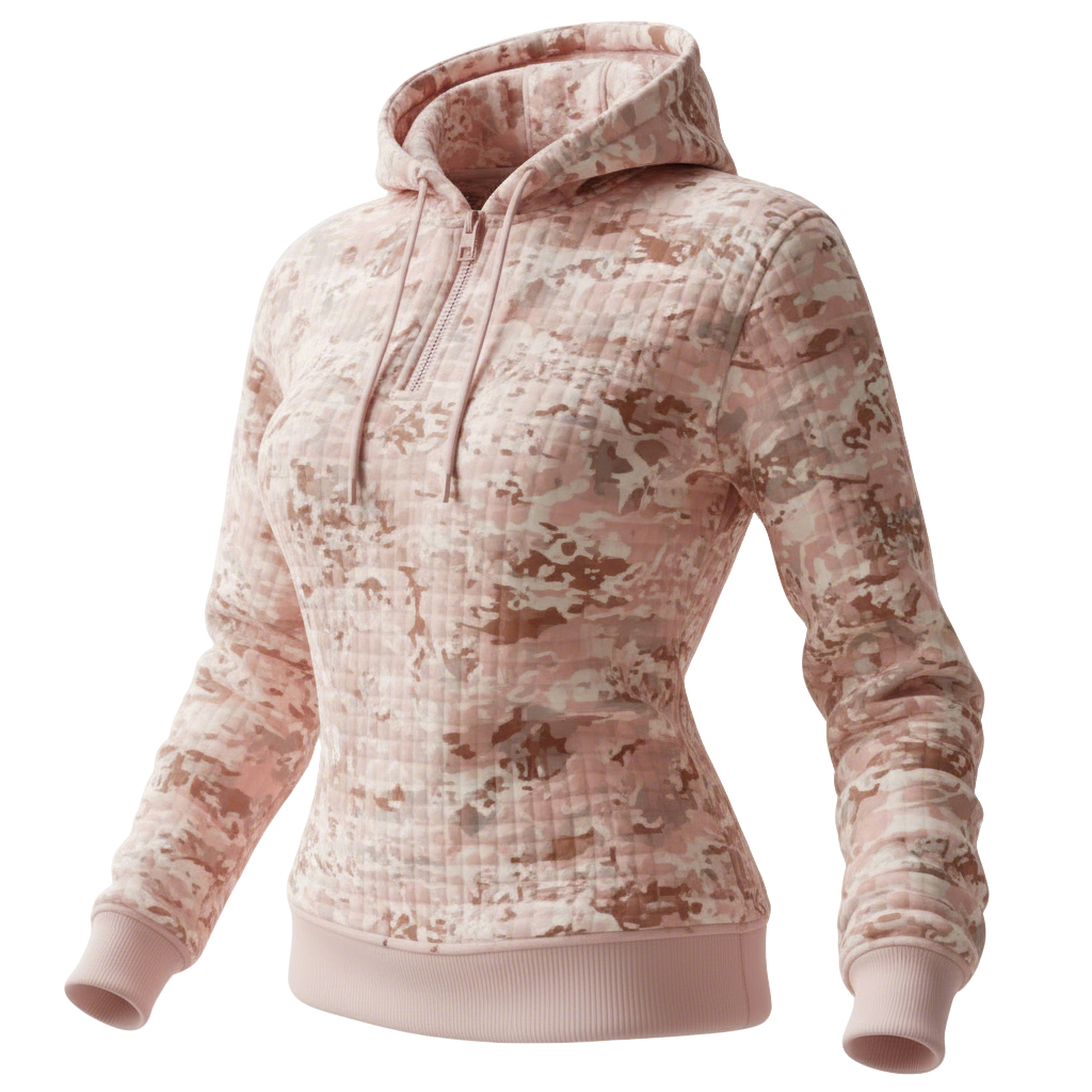 Women's Retro Checkered Pink Camo Hooded