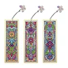 3Pcs DIY Flowers Special Shape Diamond Painting Bookmark