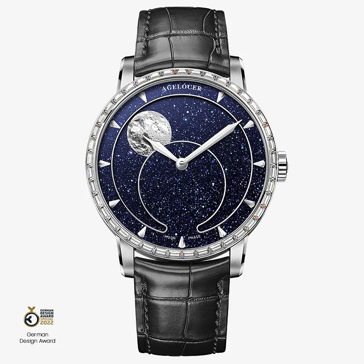 Agelocer Astronomer Men's Automatic Mechanical Moonphase - Natural