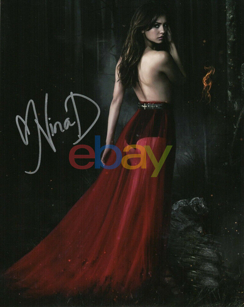 Nina Dobrev Autograph 8x10 Photo Poster painting Vampire Diaries Signed reprint