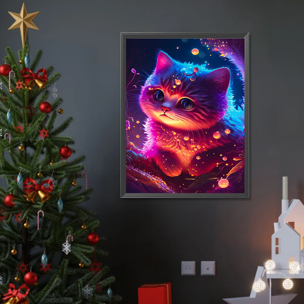 Diamond Painting - Full Round Drill - Cat(Canvas|30*40cm)
