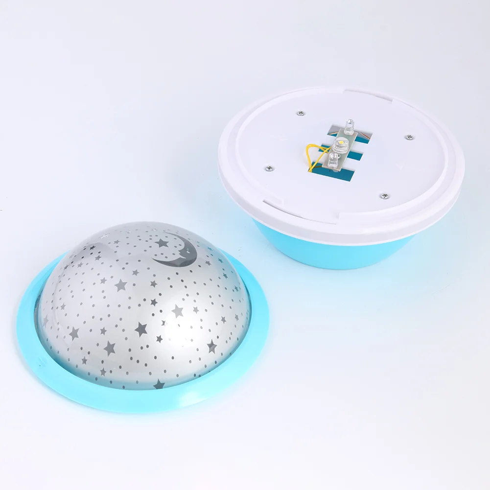 UFO Shaped Starry Sky LED Projector Light USB Kid Night Decor Lamp (Blue)