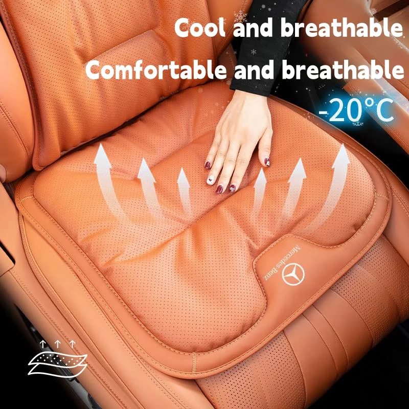 High-end nappa leather punching breathable car seat cushion
