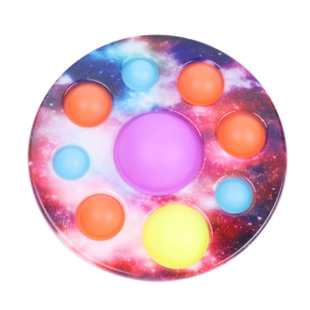 

Planets Finger Squeeze Bubble Kids Sensory Toys Adult Stress Relief Board, 501 Original
