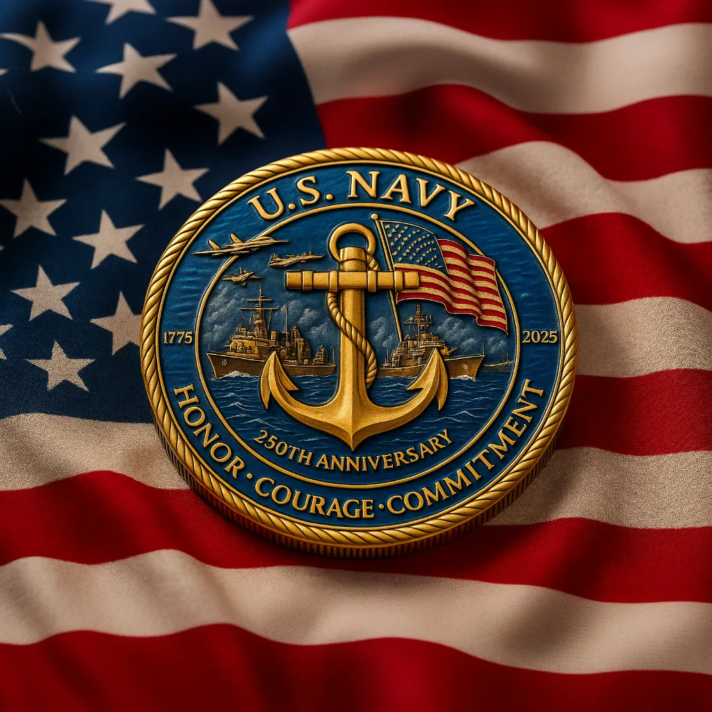 U.S. Navy Veterans Tribute Coin-250 Years of Service
