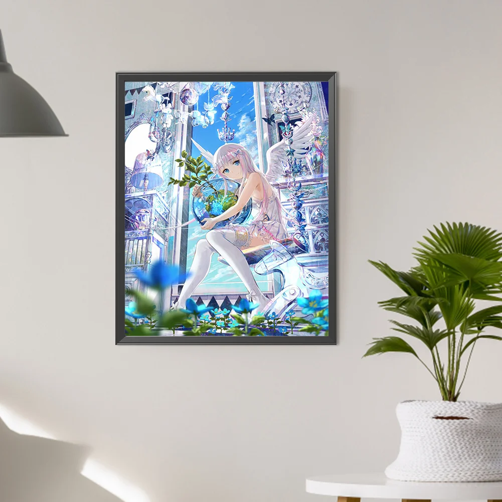 Full Round Diamond Painting 40*50cm - Girl Angel