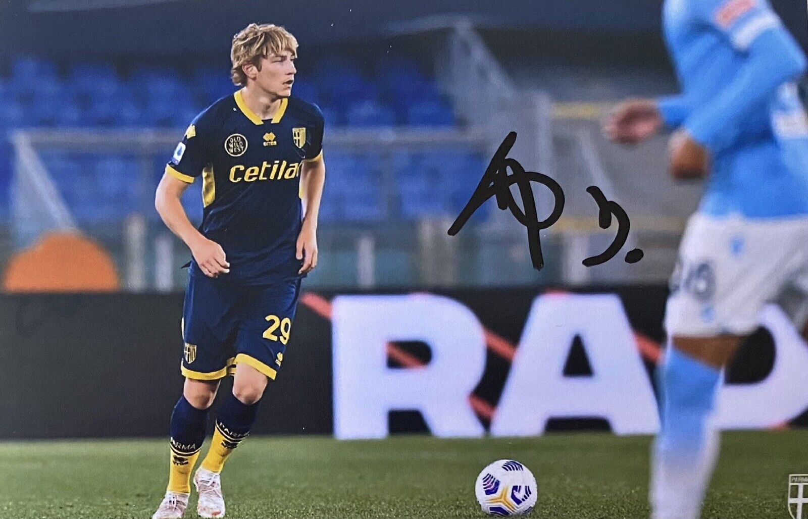 Daan Dierckx Hand Signed Parma 6X4 Photo Poster painting