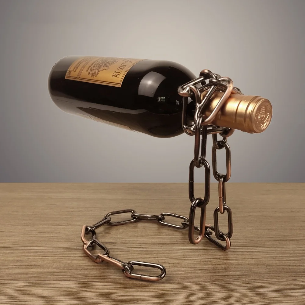 Magic Suspension Iron Chain Wine Rack