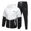Men's Sports Casual Colorblock Hooded Suit