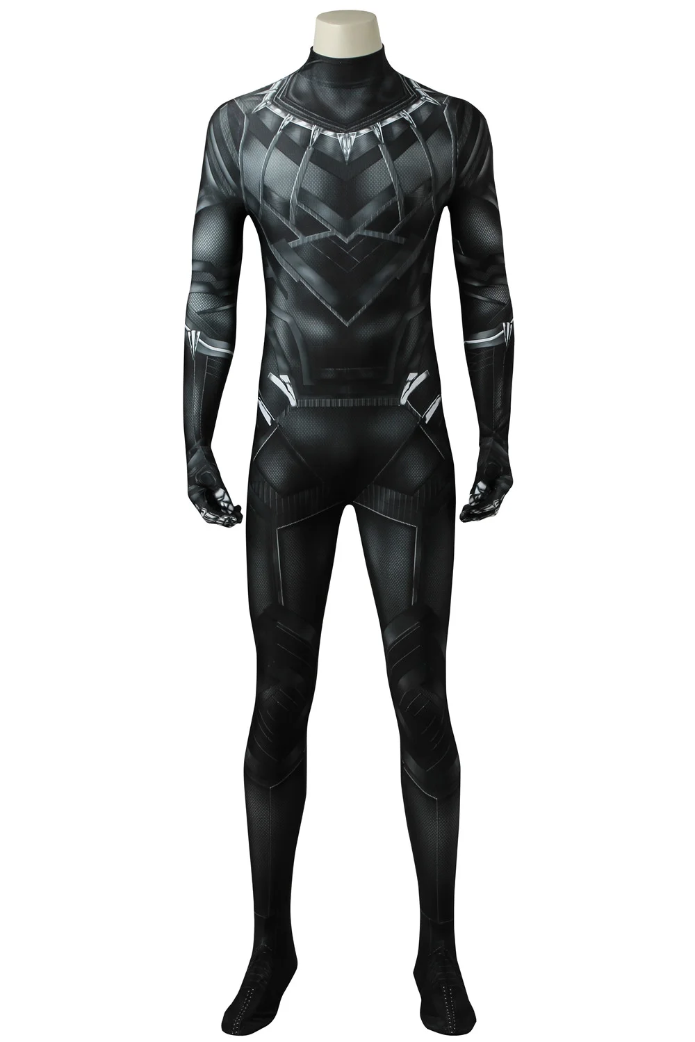 Captain America:Civil War T'Challa Black Widow  Jumpsuit Costume