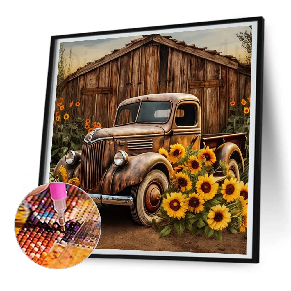 Diamond Painting - Full Round Drill - Car(Canvas|30*30cm)