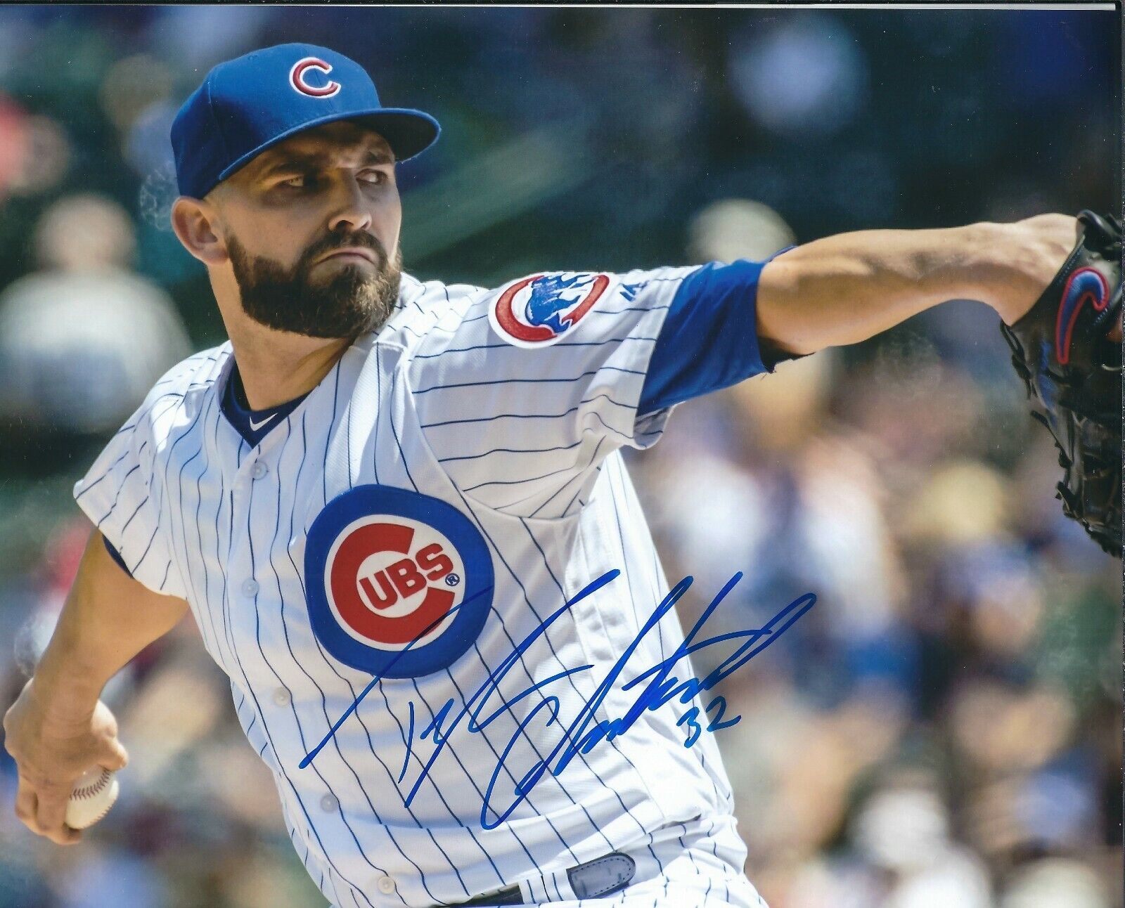 Signed 8x10 TYLER CHATWOOD Chicago Cubs Autographed Photo Poster painting - w/COA