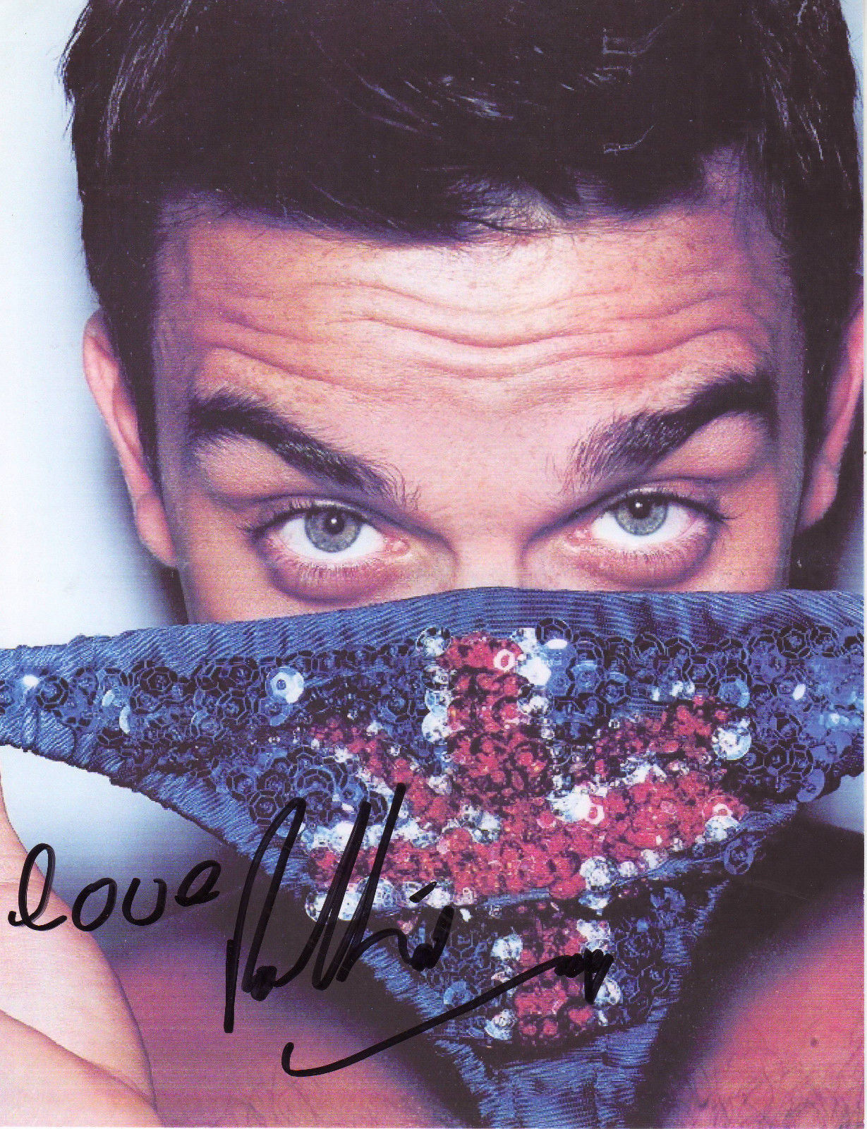 ROBBIE WILLIAMS AUTOGRAPH SIGNED PP Photo Poster painting POSTER