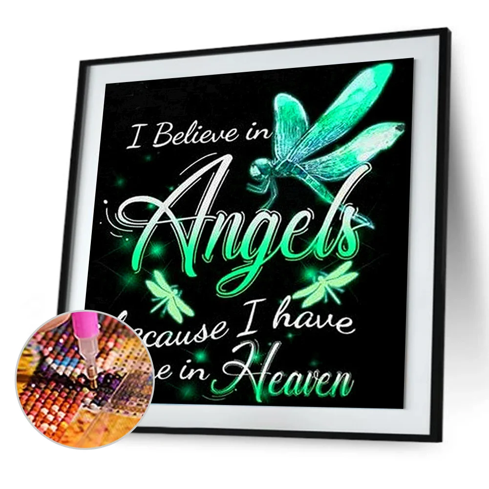 Diamond Painting - Full Round Drill - Dragonfly(30*30cm)