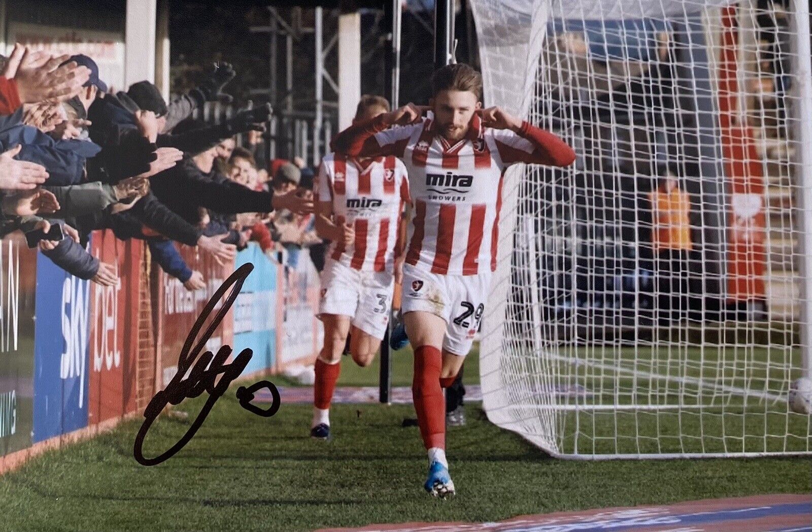 Alfie May Genuine Hand Signed Cheltenham Town 6X4 Photo Poster painting 3