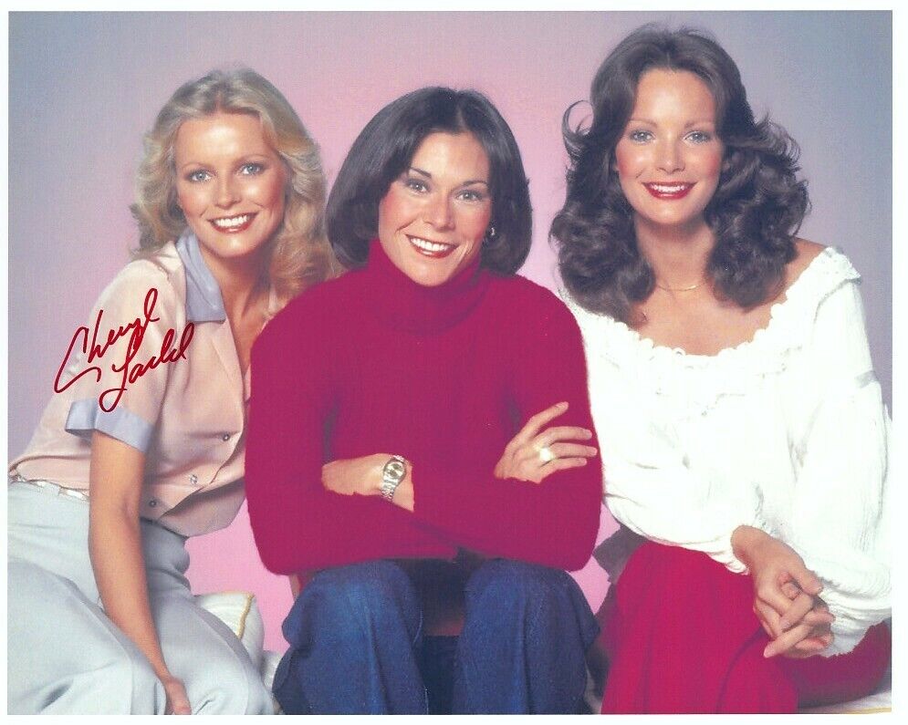 CHERYL LADD signed CHARLIE'S ANGELS color 8x10 w/ coa JACLYN SMITH KATE JACKSON