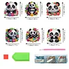 (US Local)6Pcs Acrylic 2D Flat Pandas Diamond Painting Fridge Magnet for Fridge Whiteboard