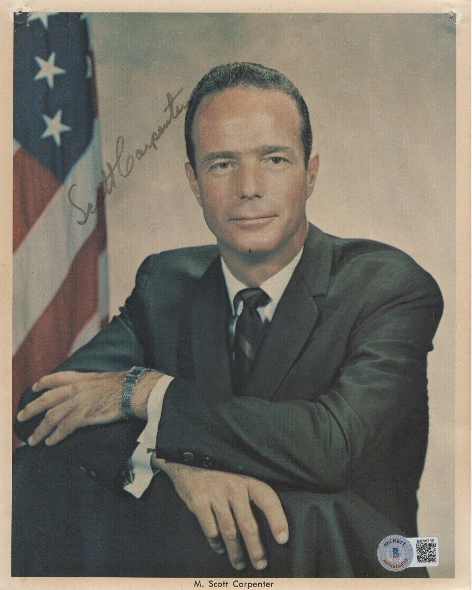 Scott Carpenter Signed Autographed 8X10 Photo Poster painting NASA Astronaut BAS BB59716