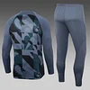 2023/2024 Barcelona Half-Pull Training Suit Gray Jersey Set love fball