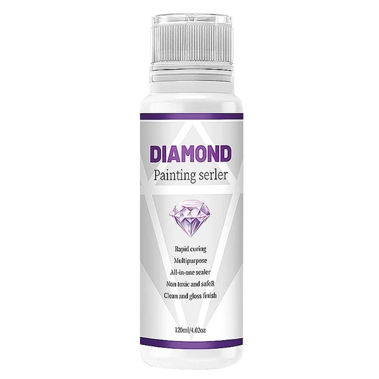 120ml Diamond Painting Sealer Diamond Mosaic Cross Stitch Kits Glue for  Shine Effect Diamond Painting Accessories Home Decor