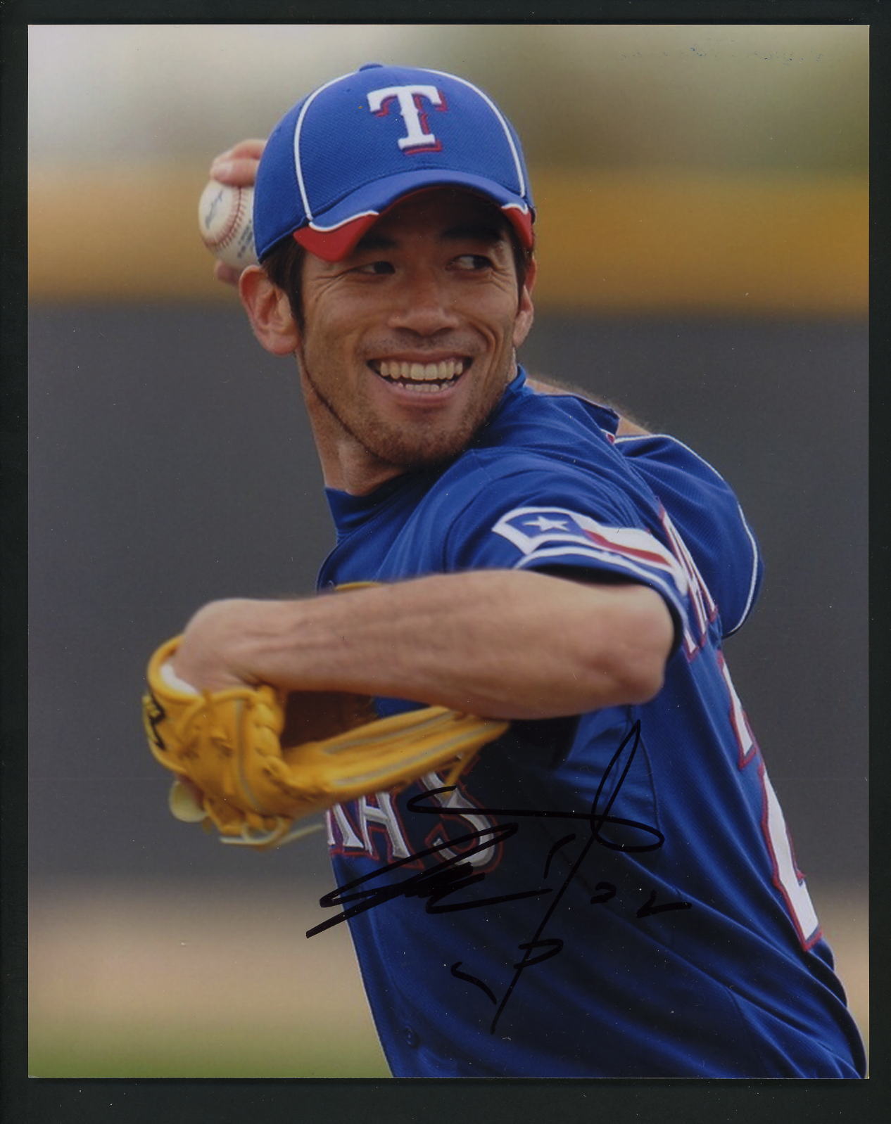 Yoshinori Tateyama Signed Autographed 8 x 10 Photo Poster painting Texas Rangers