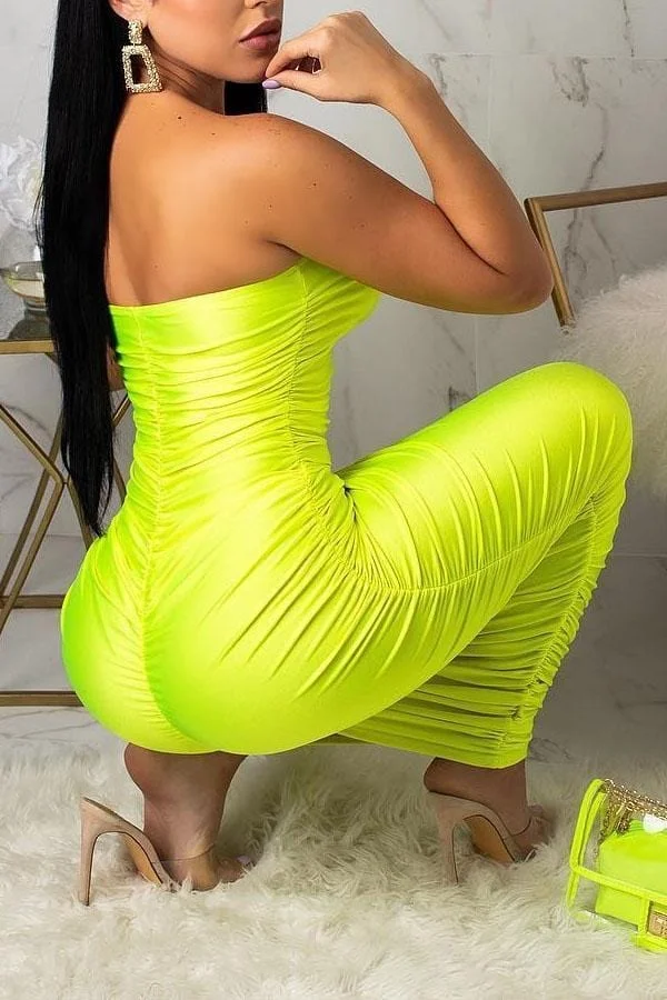 Sexy Sleeveless Ankle Length Dress