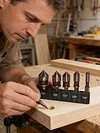 5pcs/Set Countersink Drill Bit Set 82 Degree Precision Countersink Bit 1/4in-3/4in Size 5 Flutes Design for Stainless Steel Metal & Wood