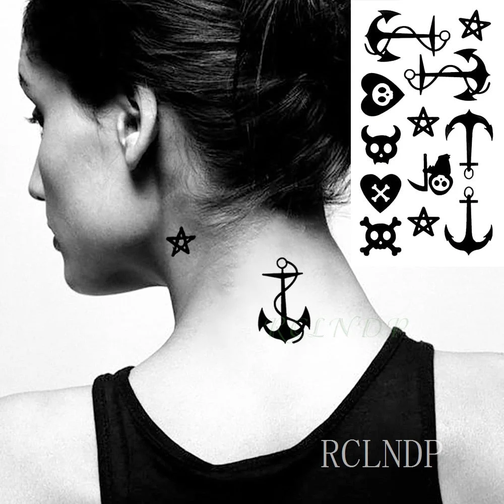 Waterproof Temporary Tattoo Sticker ins Butterfly black white sexy Body Art flash tatoo fake tatto for Women Men