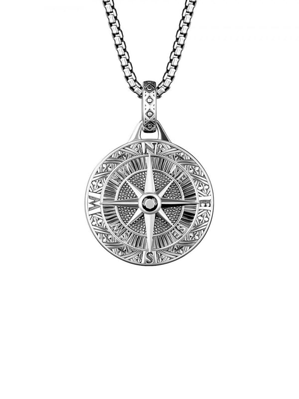 Hip-hop Rock Streetwear Oval Alloy Plating Men’s Pendant Necklace Sweater Chain