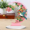 Special Shape Diamond Painting Table Decor (Bird with Flower in Mouth KJ035)