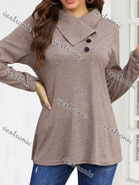 Women Long Sleeve V-neck Graphic Floral Printed Top