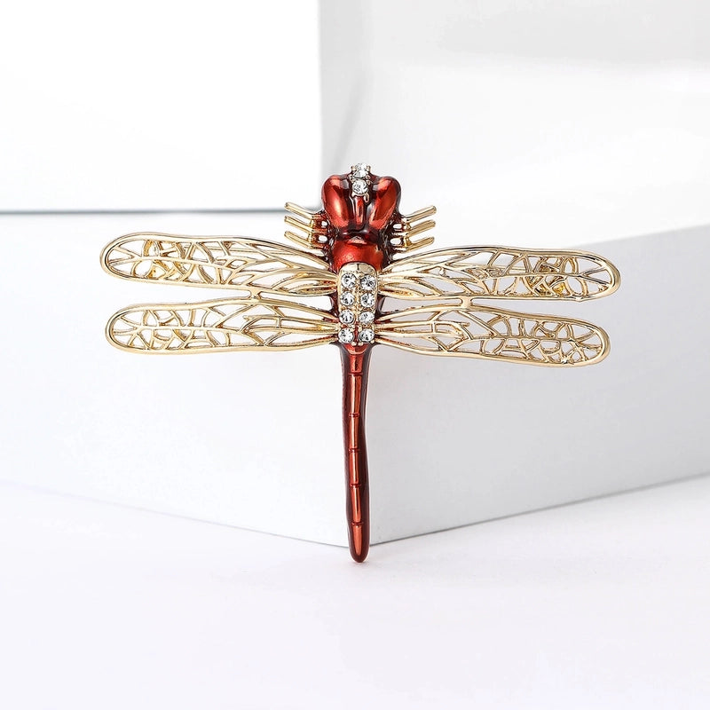 Modern Style Pin Dragonfly Alloy Enamel Women’s Brooches