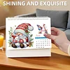 Calendrier 2026 Kit de peinture au diamant Gnome de No&euml;l DIY Diamond Art Bureau Calendar