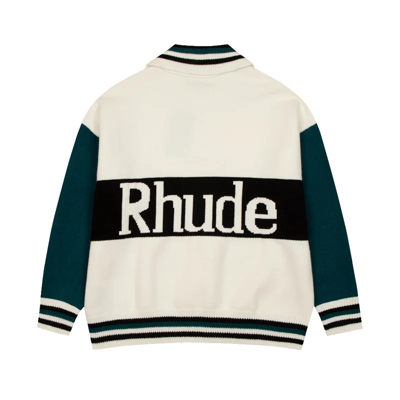 RHUDE 2023 New autumn and winter knitted sweaters