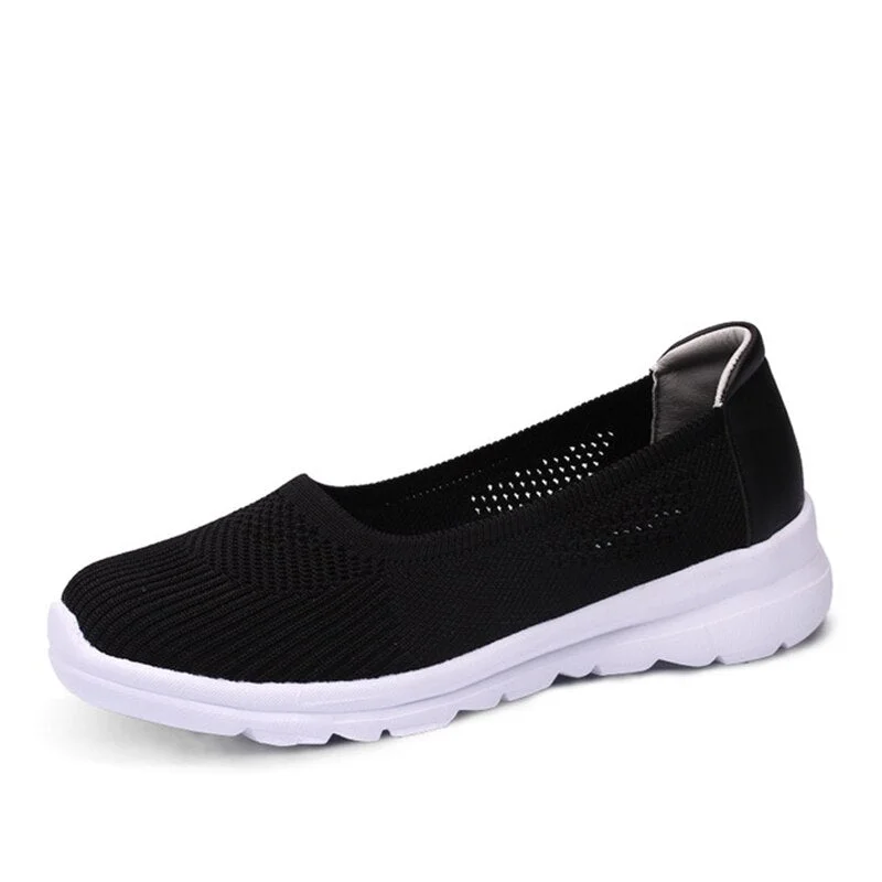 Women's Flats Casual Sneakers Breathable Ladies Mesh Slip on Women Vulcanized Shoes Walking Loafers Comfort Woman 2020 Summer