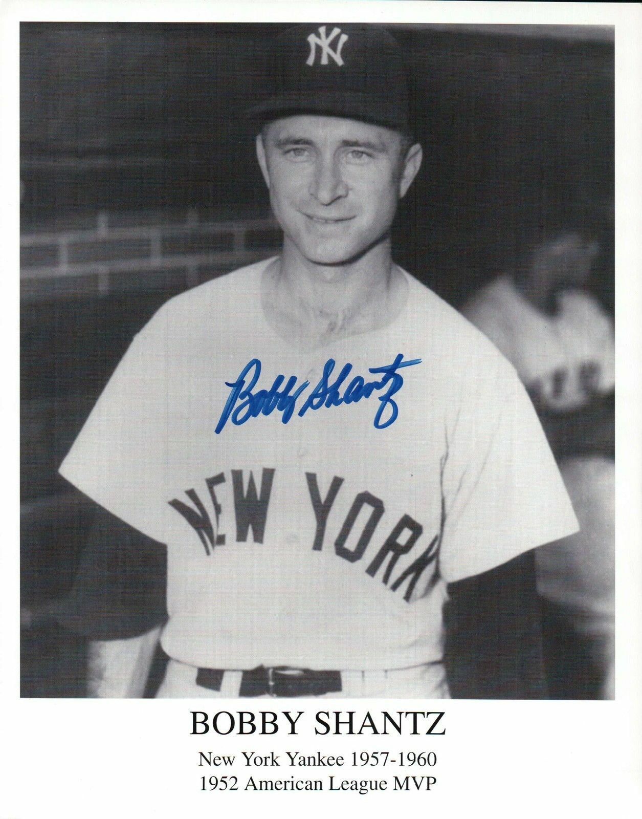 Bobby Shantz Signed 8X10 Photo Poster painting Autograph New York Yankees Team Issue Auto w/COA