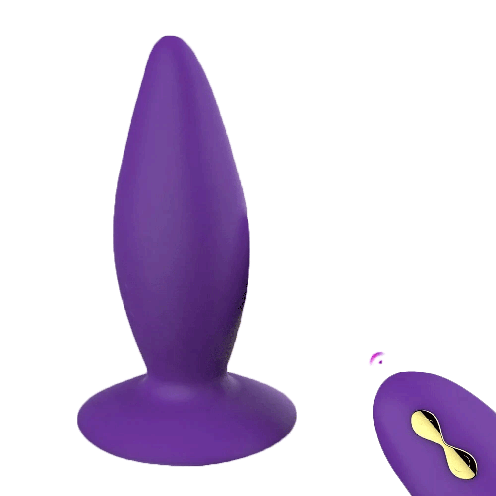 Remote Control Anal Vibrator Silicone Butt Plug By Rose Toy