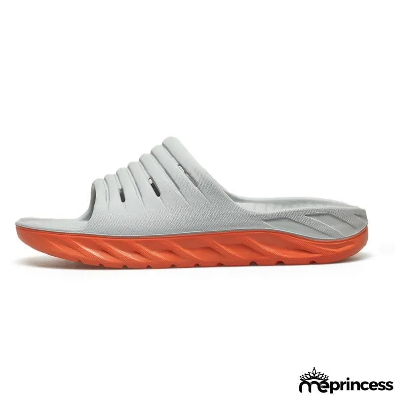 Mens Personalized Color-Blocking Non-Slip Elastic Sole Platform Comfy Slippers