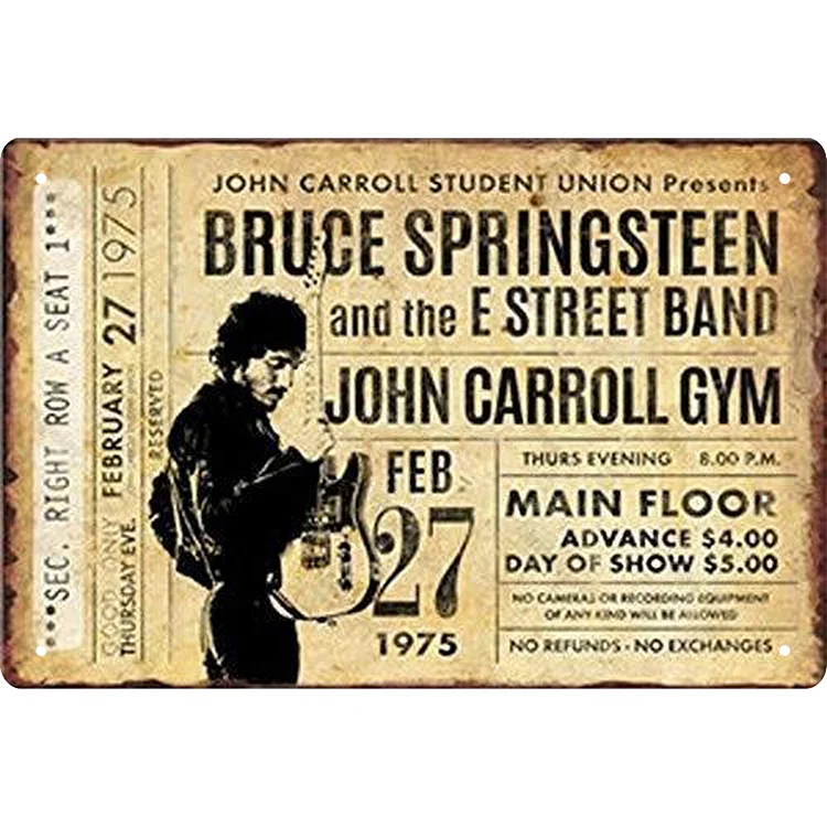 Bruce Springsteen - Singer - Vintage Tin Signs/Wooden Signs - 8*12Inch/12*16Inch