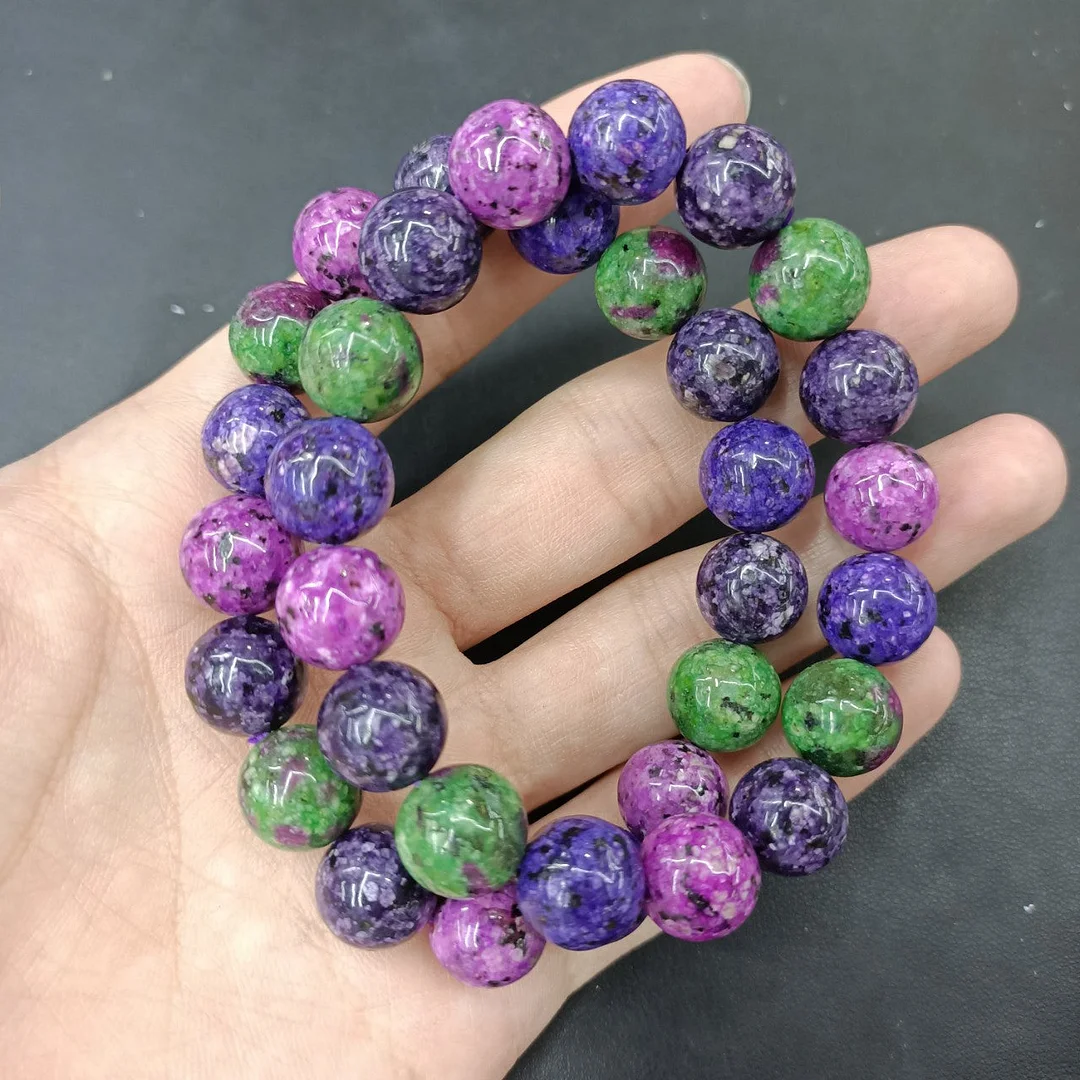 Rainbow Colorful Beaded Charm Bracelet