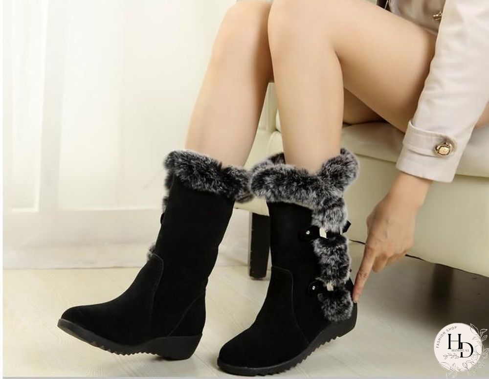 Women Warm Boots With Plush