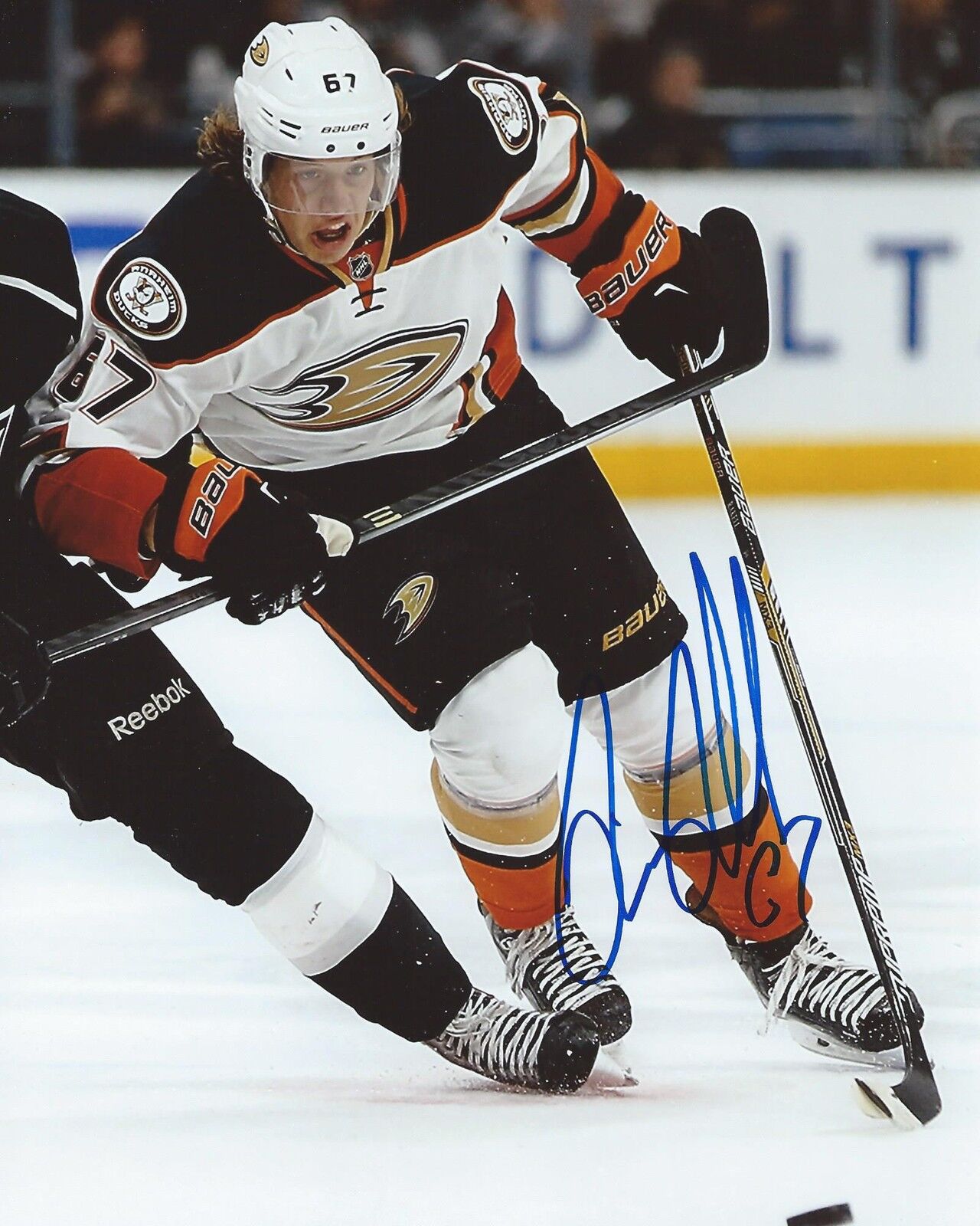 Rickard Rakell Signed 8x10 Photo Poster painting Anaheim Ducks Autographed COA B