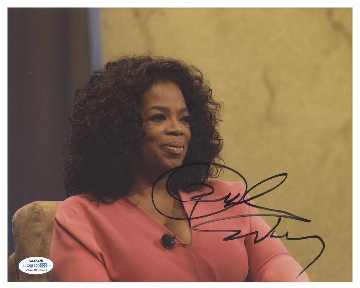 Oprah Winfrey Signed 10X8 Photo Poster painting Genuine Signature AFTAL ACOA TPA (7494)