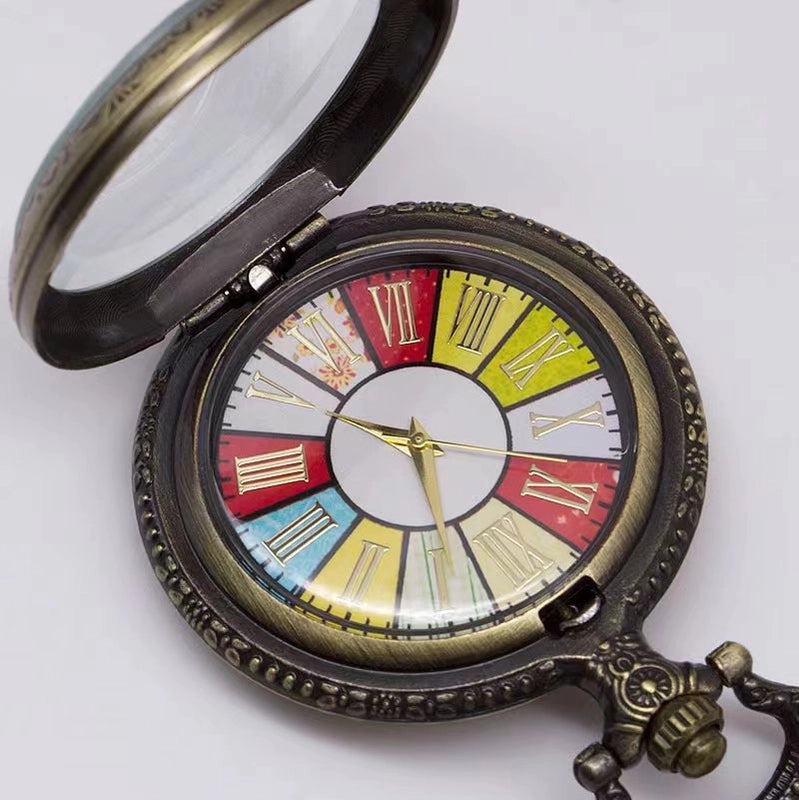 Vintage Style Round Quartz Pocket Watch Women's Watches