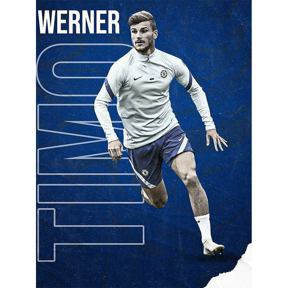 

Football Player Timo Werner - Round Drill Diamond Painting - 30*40CM, 501 Original