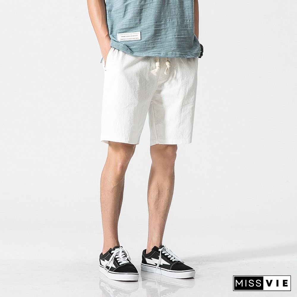 Cotton-Blend Casual Pants