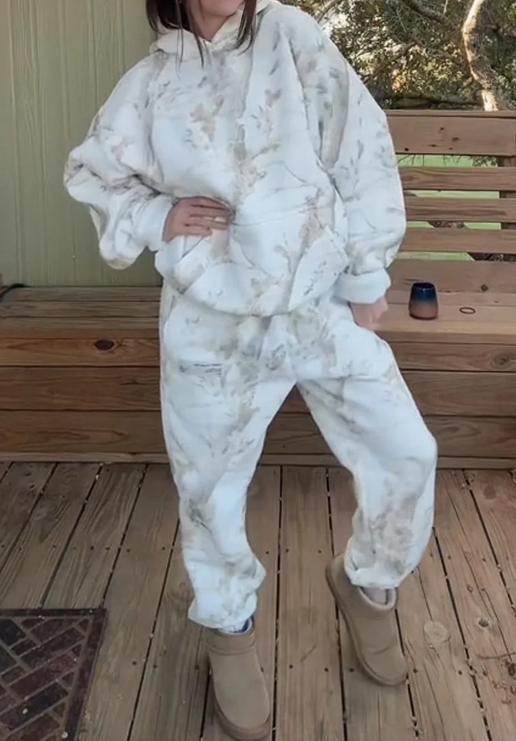 The Camo Hoodie Sweatpants Suit